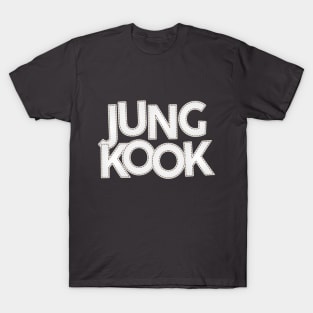 BTS Bangtan Jeon Jungkook text typography | Morcaworks T-Shirt